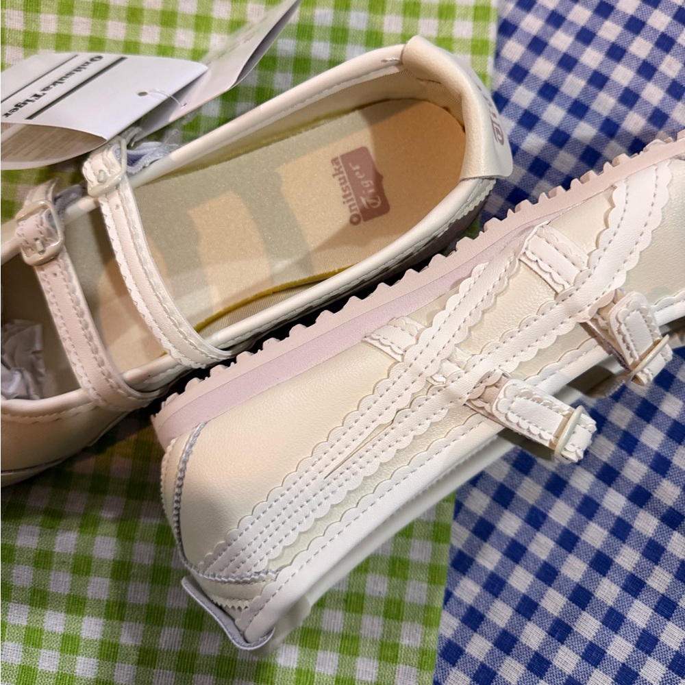 Onitsuka Tiger by Asics Women’s Cream Double-Strap Mary Jane Flats - Picture 3 of 7